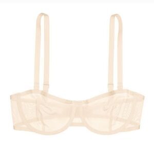 CUUP Balconette Mesh Underwire Bra In Nude Size 42F